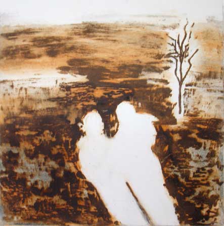 Scorched Plain, 2010, carborundum print, edition, 38 x 40 cm